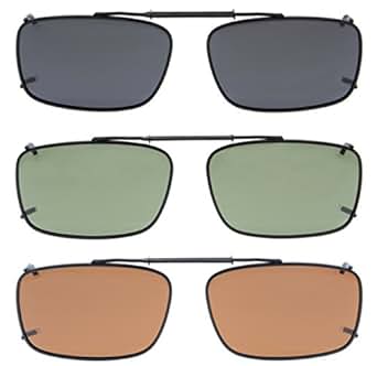 Eyekepper Grey/Brown/G15 Lens 3-pack Clip-on Polarized