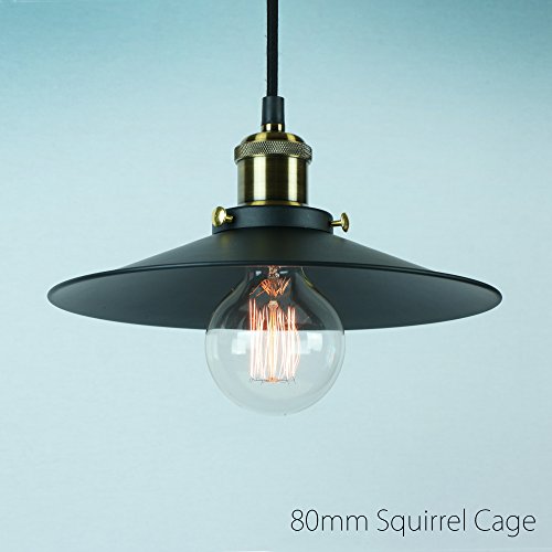 Vintage Edison Light Bulb 60w - Squirrel Cage Globe 80mm E27 ES Dimmable - The Retro Boutique ® - Image 6