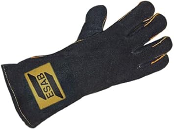 Esab Welder Glove Split Leather Heavy Duty Black 0467222007 Amazon Co Uk Diy Tools