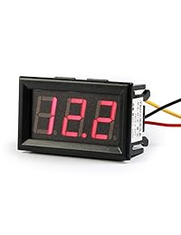 geree 0.56" DC 3.2   30 V voltímetro digital medidor de voltaje Gauge Rojo Brillante LED Display Volt Meter Panel Meter