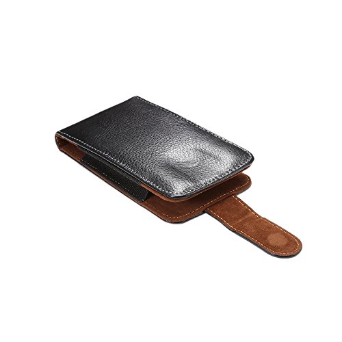 Iphone 7 Case Genuine Leather Vertical Hip For Iphone 6S Holster Iphone 6 4.7 Below 4.8inch Flip Premium Pouches Clip Belt Men Bag Black