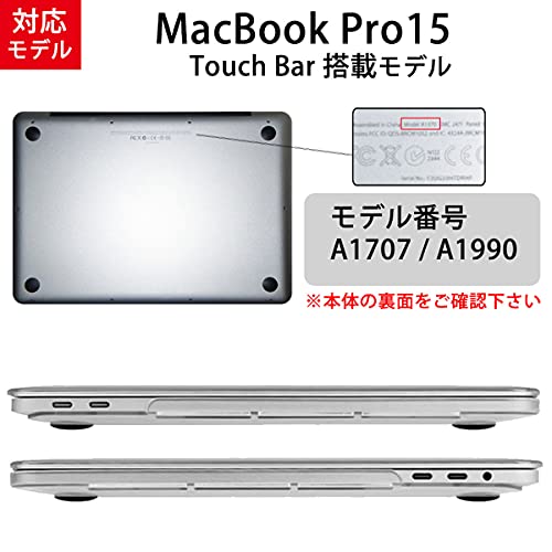 MS factory MacBook Pro 15 2019 2018 Case Cover for Macbook Pro 15 15 Inch Hard Case Pro15 2017 2016 with Touch Bar A1990 A1707 Crystal Clear Transparent RMC series RMC-MBP15C-XCL
