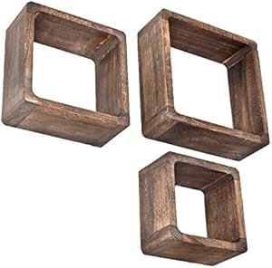 Juego de 3 cubos para la Sala, estilo antiguo, Estantería para pared y