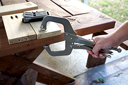image for MASSCA Locking C-Clamp | Portable Table & Tool Vise Grip | Heavy Duty 