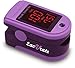 Zacurate Pro Series 500DL Fingertip Pulse Oximeter Blood Oxygen Saturation Monitor with Silicon Cover, Batteries & Lanyard (Mystic Purple) primary