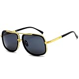 Eyerno Retro Aviator Sunglasses For Men Women Vintage Square Designer Sun Glasses
