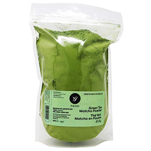 Yoshi Japanese Matcha Green Tea Powder - 454 g (1 lb) | Vegan, Unsweetened & Sugar Free, Premium Quality For Baking, Smoothies, Weight Loss