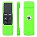 AKWOX Protective Case for Apple TV 4K / 4th Gen Remote - Light Weight [Anti Slip] Shock Proof Silicone Cover for Apple TV 4K Siri Remote Controller with Lanyard (Dark Green)