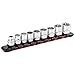 OEMTOOLS 22969 3/8 Inch Drive 9 Piece Low Profile Metric Socket Set