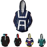 3D Hoodie Boku No Hero Academia My Hero Academia Izuku Midoriya Hoodies Cosplay Costume Training Jacket Unisex