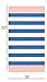Swan Comfort 100% Natural Turkish Cotton Absorbent Beach Towel, Easy Care ideal for Bath Spa Fitness Yoga Pool Yatch Swimwear Guest Gym - Blue - Orange