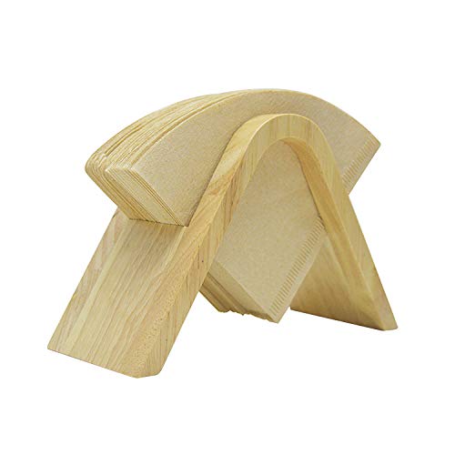 POEFT Wooden Coffee Filter Paper Container Holder For Kitchen Bar Cafes Bar Coffee Shop Filter Paper Holder
