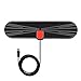 Bsitek HDTV Antenna Flat Digital Indoor Amplified TV Antenna - 50 Miles Range - Detachable Amplifier Signal Booster - 10ft Coax Cable