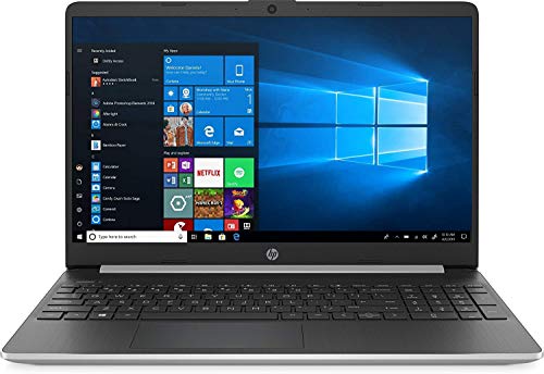 New HP 15.6" HD Touchscreen Laptop Intel Core i3-1005G1 8GB DDR4 RAM 256GB SSD HDMI Bluetooth 802.11/b/g/n/ac Windows 10 Silver Bonus 32GB PCS USB Card