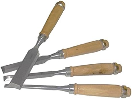 McDrill Chisel Set with Wooden Handle McDrill 4tlg. Width: 6 mm, 12 mm, 18 mm, 24 mm