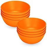 Green Eats Snack Bowls, 8 Count, Orange