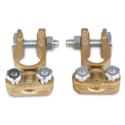 WATERWICH Heavy Duty Positive & Negative Battery Terminals Connectors
