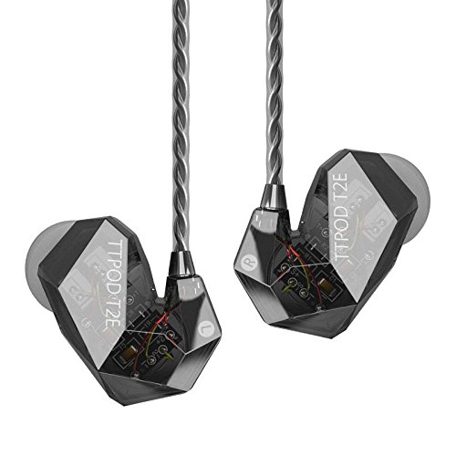 TTPOD T2-E 3Driver Hybrid 2BA+Dynamic Hybrid Drive(ED-29689+TA7801) Headphones Gray
