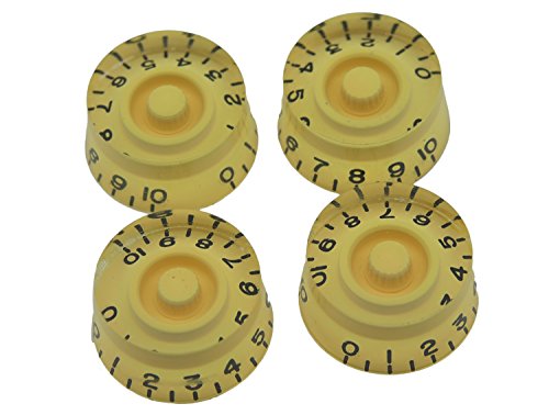 KAISH 4pcs Vintage Cream Guitar Speed Dial Knobs Control Knob fits LP Guitar