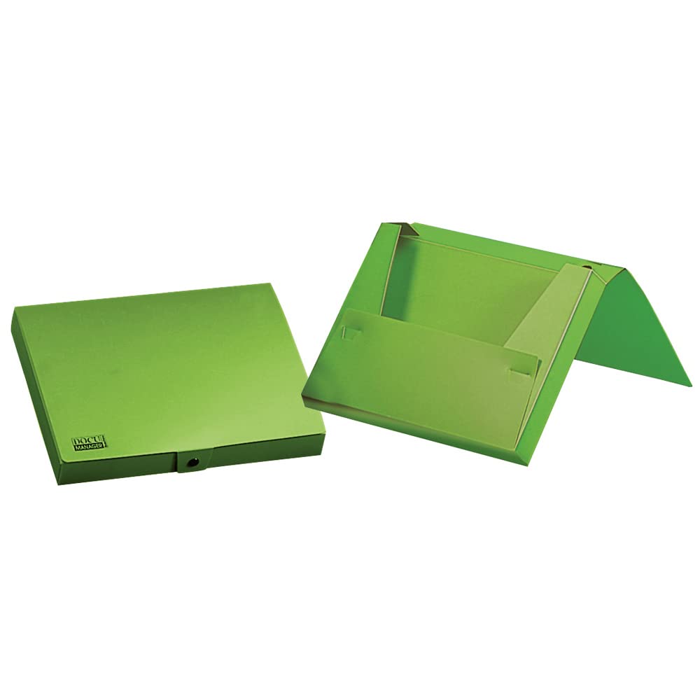 Folder liderpaper Document Holder Rubbers Polypropylene din a4 Apple Green Opaque Spine 25 mm