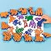 Fun Express Zoo Animals Stamps/Crafts/Birthday Party/Stampers/Stationary/Goody Bags Novelty (12 Count)