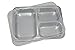 Stainless Steel Lunch Box with 3 Compartments - Eco Friendly Bento Container with a Complimentary BPA Free Plastic Lid for Kids and Adults