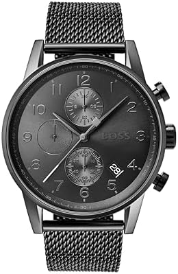 Hugo Boss Mens Quartz Watch, Chronograph Display and Stainless