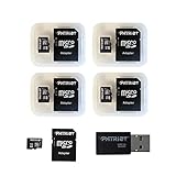 Patriot Memory 16GB Micro SDHC, 5 Pack with Card Reader (PSF16GMCSD5PKCM)
