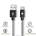 AYIPE Micro USB Cable [3-Pack] - 3+6+10 Feet (1+2+3 Meters) - Blackwhite - Nylon Braided - Tangle-Free Micro USB Cable