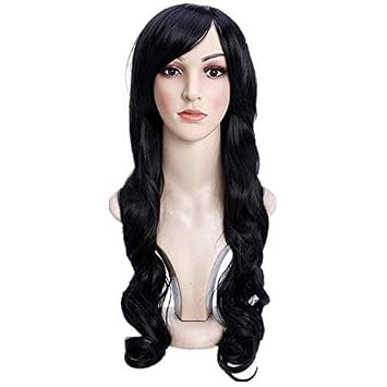 Grillze Hairs Long Curly Women Hair Wigs With Bangs Synthetic