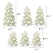 Eldnacele Christmas Tree Candles Battery Operated Flameless LED Color Changing Decorative Candles,Remote & Timer for Christmas/Home/Party/Halloween/Wedding Decor, Ivory Set of 6