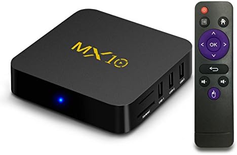 Android tv Box 8.1, Smart TV Android Box with Quad Core 4GB DDR4/32GB eMMC Storage True 4K HDR @60fps UHD Video Playback USB 3.0 and Fast Ethernet Port/WiFi