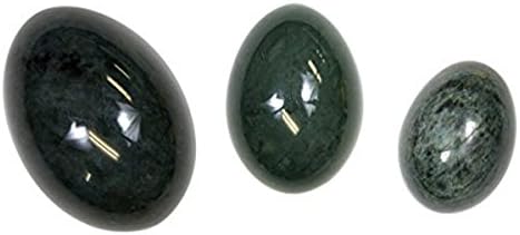Nephrite Jade Yoni Eggs| Large, Drilled | Jade Eggs | Yoni Eggs | Vaginal Weight