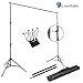 LimoStudio Photo Video Studio 10Ft Adjustable Muslin Background Backdrop Support System Stand with 4 PCS x Backdrop Holders, AGG292