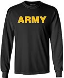 Joe's USA - Military T-Shirts - Gold Army Long Sleeve T-Shirts-M