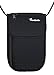 Travelambo Neck Wallet and Passport Holder Travel Wallet with RFID Blocking for Security (black)