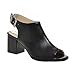 Milesline Fashion Women's Leather Peep Toe Open Back Bootie