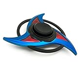 Livoty Tri Fidget Hand Spinner Finger Triangle Metal Focus Toy ADHD Autism Kids/Adult (Blue)