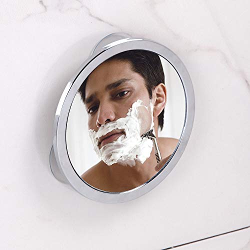 iDesign Round Bathroom Mirror with Suction Cup Wetall
