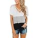 haoricu Women Blouse, Summer Women Casual Short Sleeve Patchwork Lace Solid Top T-Shirt