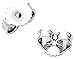 FANTOM Sterling Silver 925 Princess Cubic Zirconia Simulated Ruby Red Cz Stud Earrings 2.00 Carat