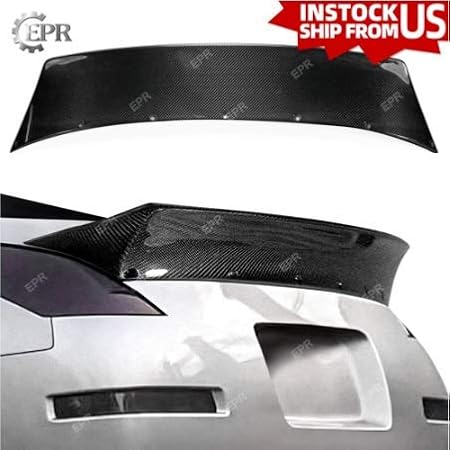 Amazon ムーンベース 日産 Nissan フェアレディz Z33 350z カーボン 製 ダックテール トランクスポイラー ウイング スポイラー Stance Jdm リアウイング 車 バイク