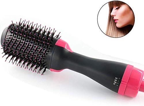 One Step Hot Air Brush Hair Dryer Multifunctional Dryer Straightener Hot Comb High-Power Negative Ion Generator Hair Curler Brush for Women