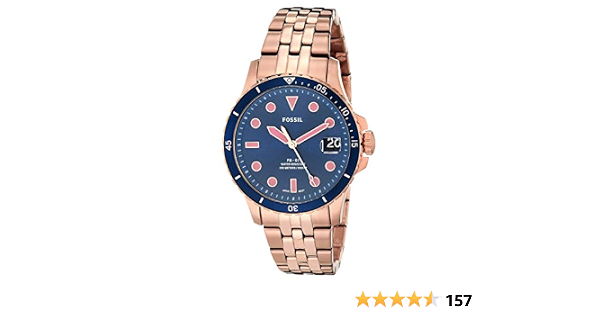Fossil FB-01 Rose Gold-Tone Analogue 