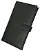 Marshal RFID Blocking Soft Premium Leather Bifold Credit Card Holder with Button Closure (Black)