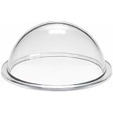 KAYNEY Acrylic Dome with Flange Clear Plastic Hemisphere &ndash; Transparent Case for CCTV, Camera Lens, Jewelry, Collectibles &amp; Miniatures &ndash; Dustproof Cover for Delicate Items (1.6inch / 40mm)