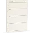 A5 Weekly Planner Refills, A5 Planner Inserts 6-Ring Planner Refill for Notebook Journal Tracker, Undated, 45sheets/90pages-Harphia(A5 5.59 x 8.27'',Weekly)