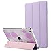 iPad Mini 3 Case,iPad Mini 2 Case,iPad Mini Case,ULAK Slim Bumper Smart Case Stand for Apple iPad Mini 1/2/3 Colorful Clear Back Cover Lightweight with Auto Sleep/Wake Function, Lavender