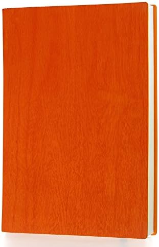 Mopao A5 Business Soft Cover Thick Paper Notebooks and Journals with 2018-2019 Calendar for Business Meeting, Planner, School, Training(8x5 In) (Orange)
