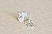 Adorable Sitting Cat Stud Earrings in Sterling Silver 925